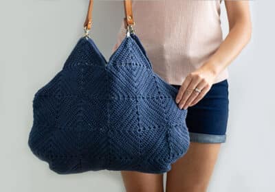 HEBE BAG Sewing Pattern for a Knitting and Crochet Tote Organizer