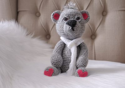 “Ben” the Crochet Teddy Bear