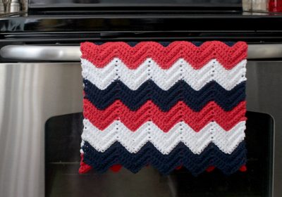 Chevron Crochet Kitchen Towel