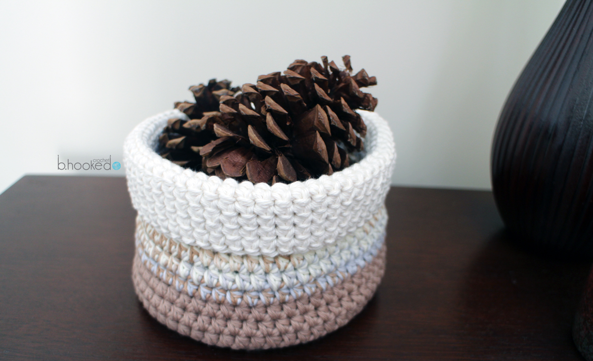 Easy Cotton Crochet Basket You Can Finish Tonight!