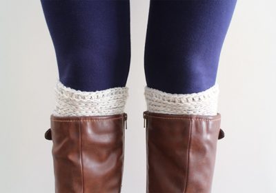 Simple Ribbed Crochet Boot Cuffs