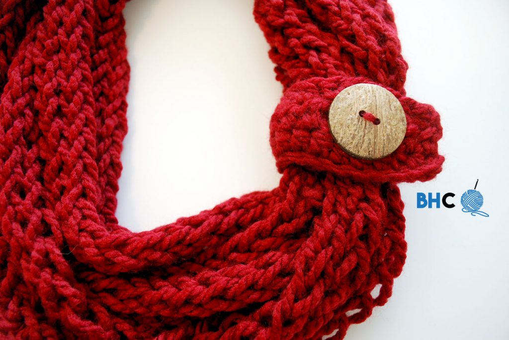 finger knit infinity scarf