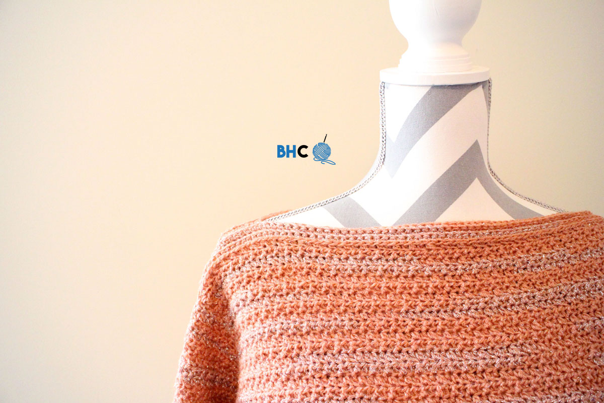 Learn How To Crochet the Patons Boat Neck Pullover