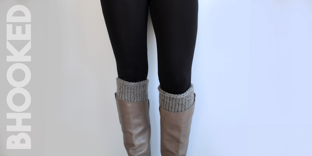 Tunisian Crochet Boot Cuffs