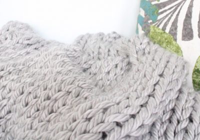 Giant Knit Blanket for Beginners