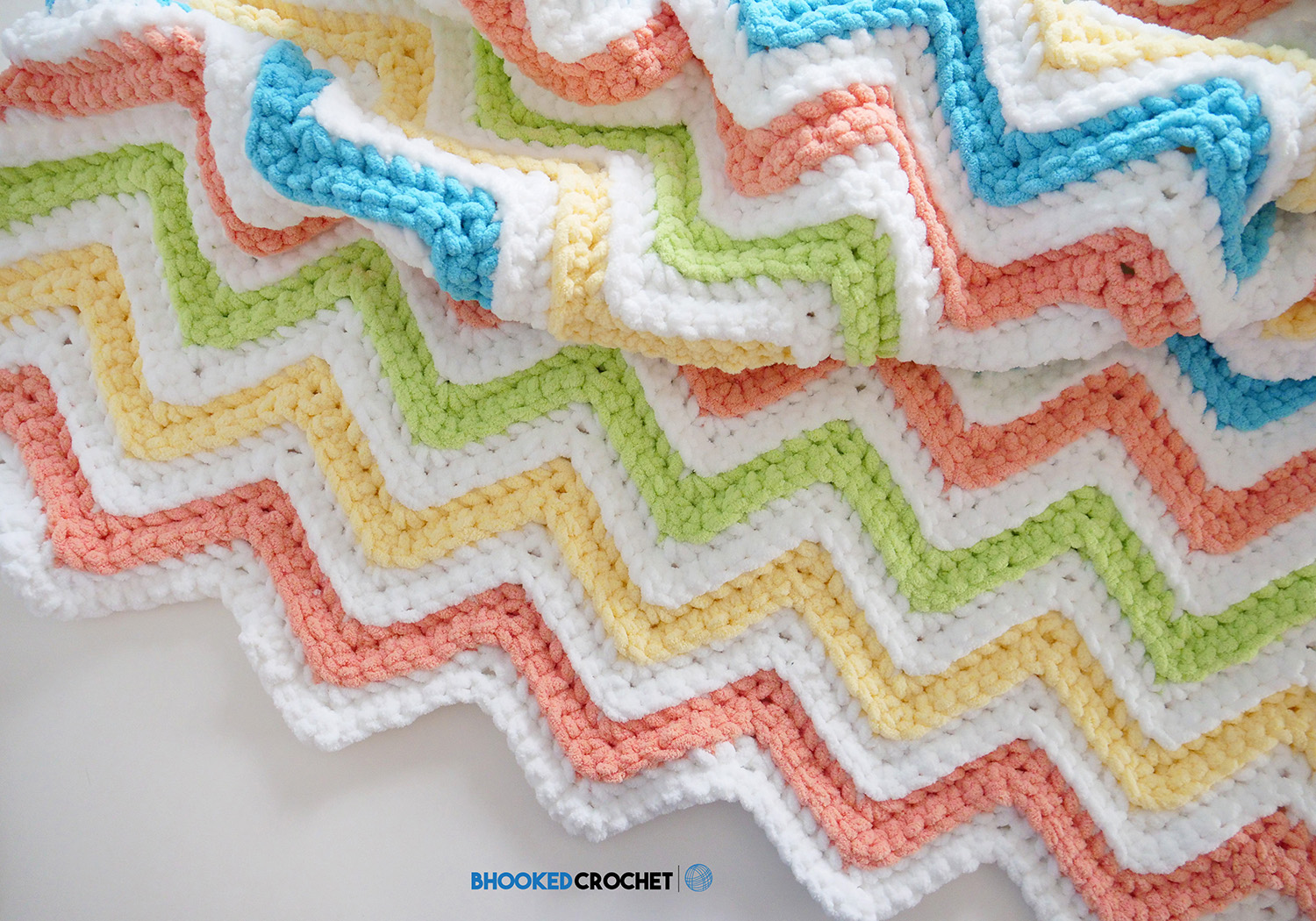 Crochet With Me! Simple Chevron Baby Blanket