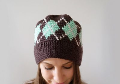 Argyle Crochet Hat