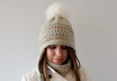 Colorscape Earflap Crochet Hat