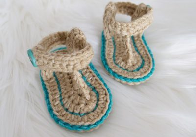 Easy Crochet Baby Sandals