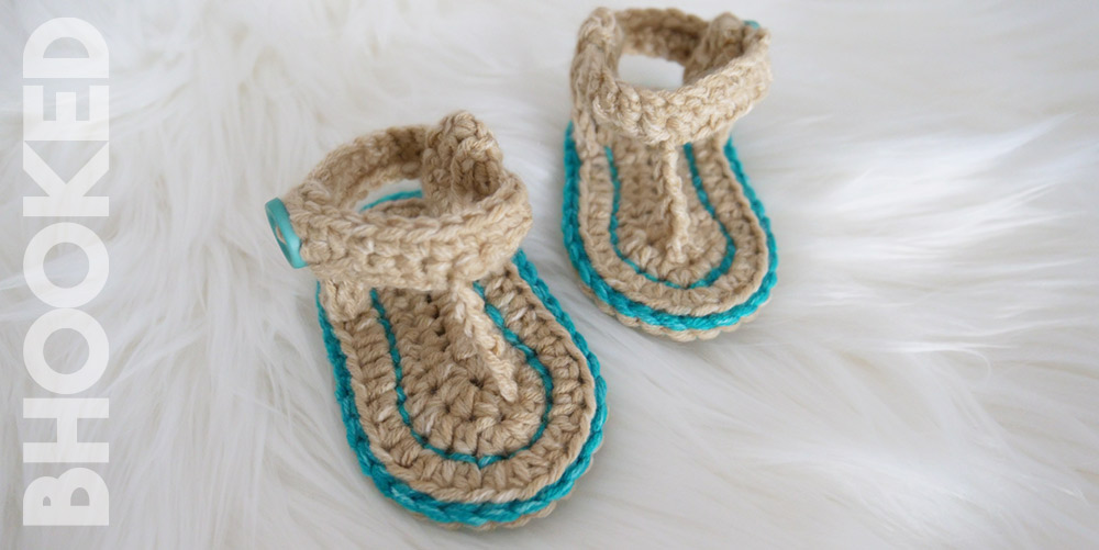 Sund og rask skrivestil Opdatering Easy Crochet Baby Sandals Free Pattern & Video Tutorial