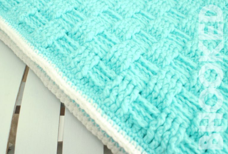 Basket Weave Crochet Baby Blanket » B.Hooked
