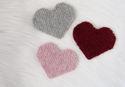 Knitted Heart Patch