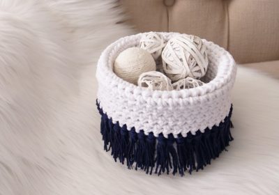 Sturdy Crochet Basket
