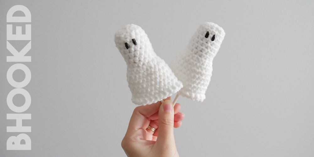 crochet ghost lollypop