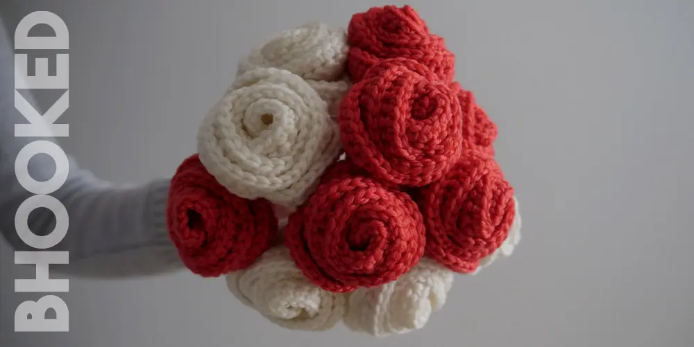 A crochet bouquet of roses is perfect for Valentine’s day, Mother’s Day or weddings and they'll never die or wilt!