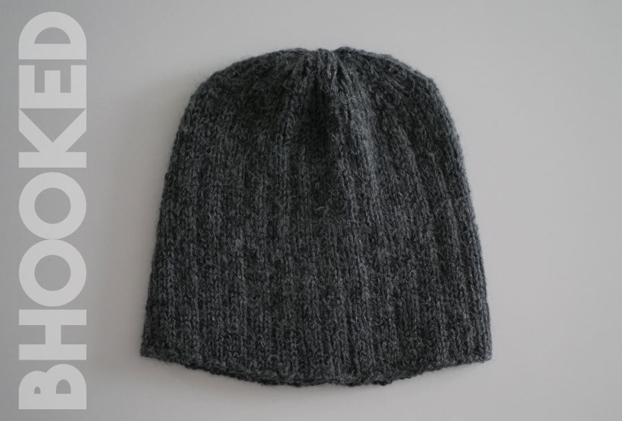 Men's hat knitting pattern best sale straight needles