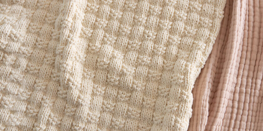 EASY Modern Baby Blanket Knitting Pattern for New Knitters
